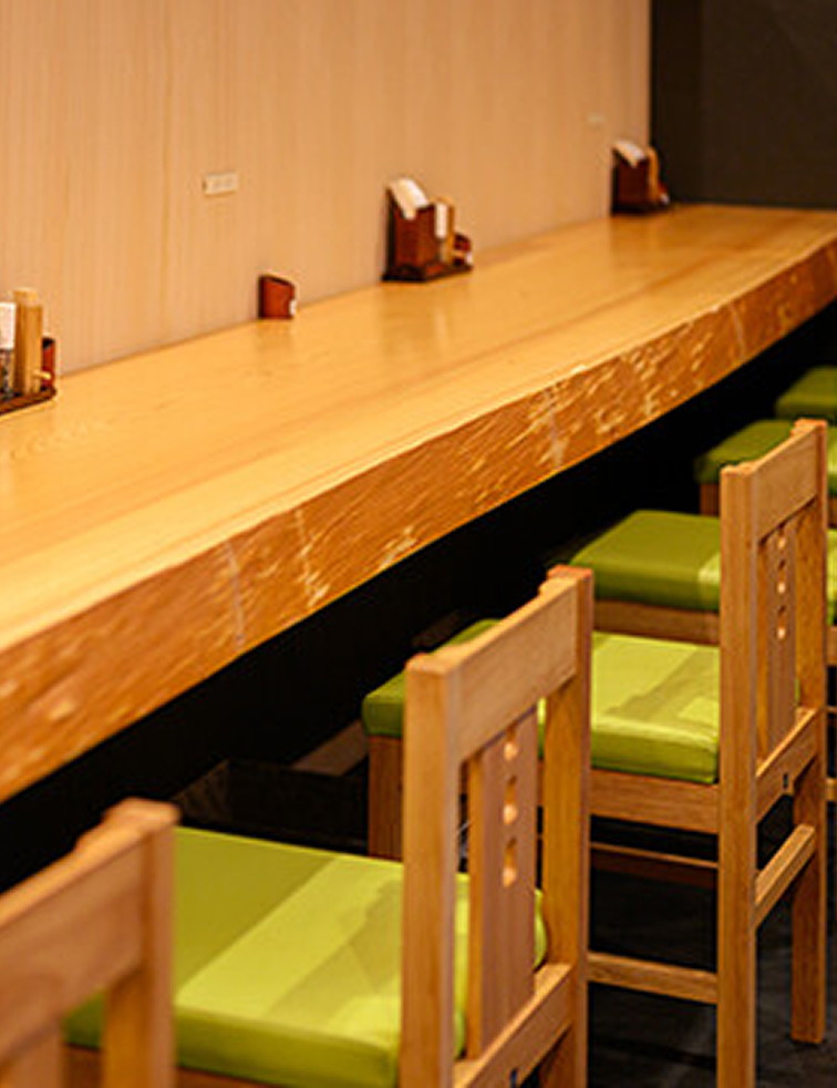 店内カウンター席